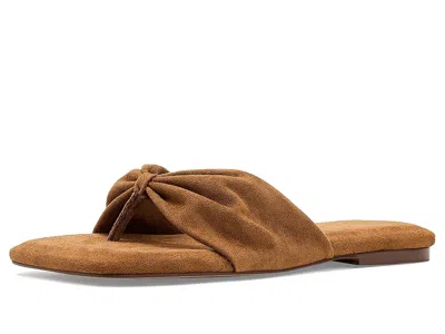 Free People Tia Faux Suede Sandal In Brown