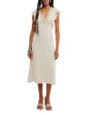 Free People Tied With Joy Midi Dress In Neutral