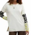 Free People Tiger Style Long Sleeve Cotton Blend T-shirt In Multi