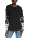 Free People Tiger Style Long Sleeve Cotton Blend T-shirt In Black
