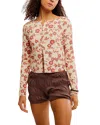 Free People Tilly Cotton Seersucker Cardigan In Multi