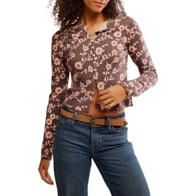 FREE PEOPLE FREE PEOPLE TILLY COTTON SEERSUCKER CARDIGAN
