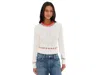 Free People Tilly Pullover Sweater In White