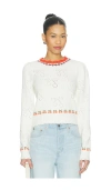 Free People Tilly Pullover Sweater In White
