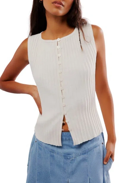 FREE PEOPLE FREE PEOPLE TILLY RIB BUTTON-UP TOP