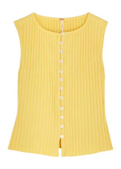 Free People Tilly Ribbed Stretch-cotton Tank