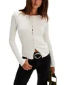 Free People Tilly Rib Long Sleeve Button-up Top In White