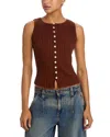 Free People Tilly Vest In Brown