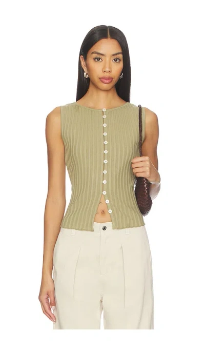 Free People Tilly Vest In Green