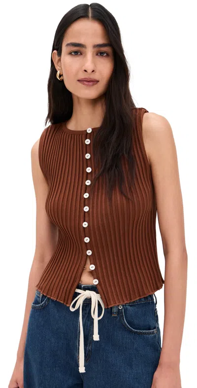 Free People Tilly Vest Honey Bronze