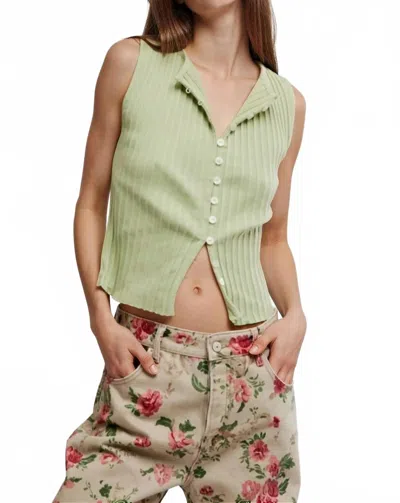 Free People Tilly Vest In Weeping Will In Multi