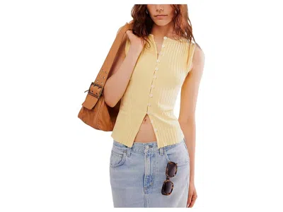 Free People Tilly Vest In Yellow