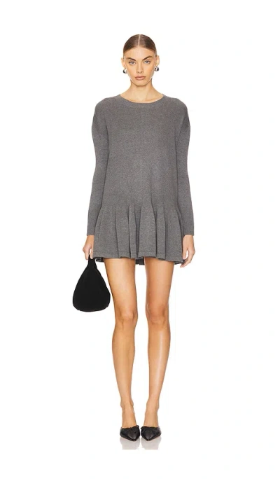 Free People Time On My Side Mini Dress In 다크 그레이