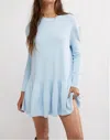 Free People Time On My Side Mini Dress In Ice Water