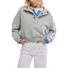 Free People Timeless Pullover Sweatshirt In Heather Grey In Gray