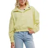 Free People Timeless Cotton Blend Pullover In Yellow