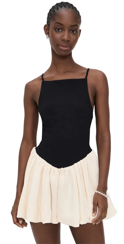 Free People Tinsel Kiss Mini Dress In Blacktie Combo In Multi