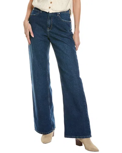 Free People Tinsley Baggy High-rise Candy Pop Jean In Blue