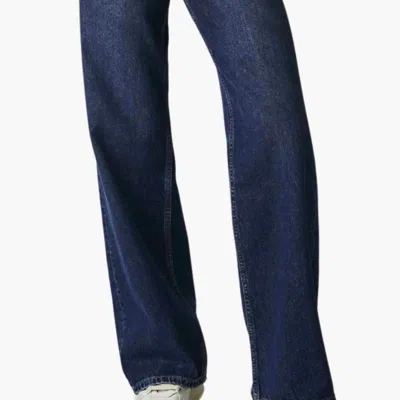 Free People Tinsley High Rise Baggy Jeans In Blue