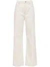 Free People Cerine Relaxed Bootcut Jeans In White