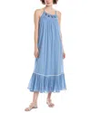 Free People Tip Toeing Tulip Midi Sundress In Blue
