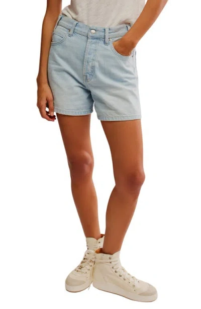 Free People Tippi Denim Shorts In Babalon Blue