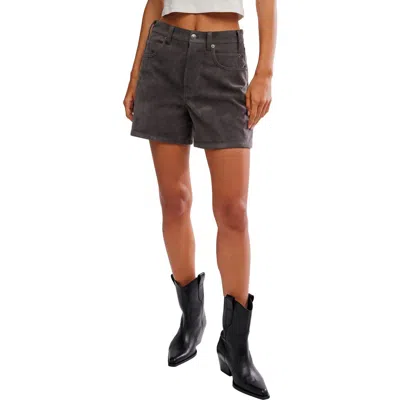 Free People Tippi Faux Suede Shorts In Blue