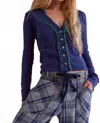 Free People We The Free Tipton Cardigan In Blue