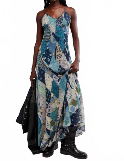 Free People Tis The Season Maxi Dress In Storm Combo In Multi