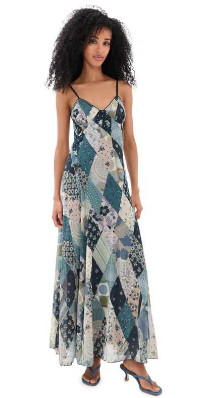 Free People Tis The Season Maxi Dress Storm Combo