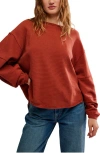 Free People Total Eclipse Oversize T-shirt In Brown