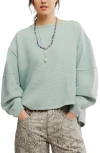 Free People Total Eclipse Oversize T-shirt In Green