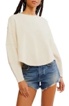 Free People Total Eclipse Oversize T-shirt In Ivory