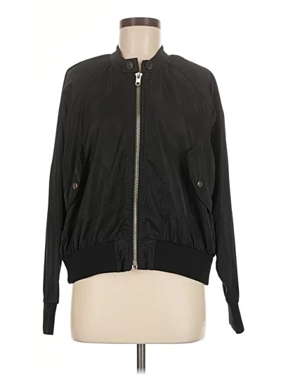 Pre-owned Free People Track Jacket In Black