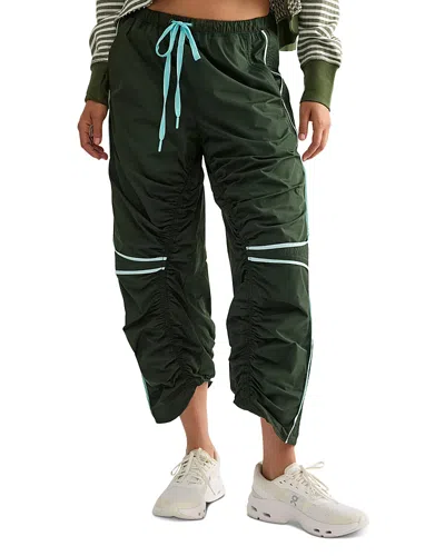 Free People Track Star Cropped Pants In Ivy Combo