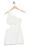 Free People Transcend Limits One-shoulder Skortsie Dress In White