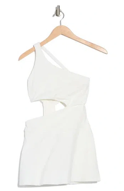 Free People Transcend Limits One-shoulder Skortsie Dress In White