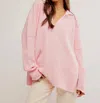 Shop Free People Travis Polo In Pale Rosette In Multi