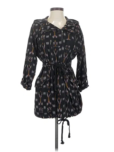 Pre-owned Free People Trenchcoat In Black