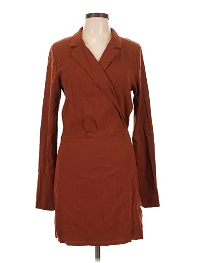 Pre-owned Free People Trenchcoat In Brown
