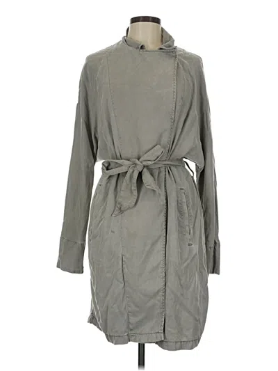 Pre-owned Free People Trenchcoat In Gray