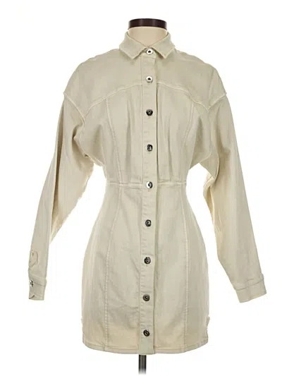 Pre-owned Free People Trenchcoat In Ivory