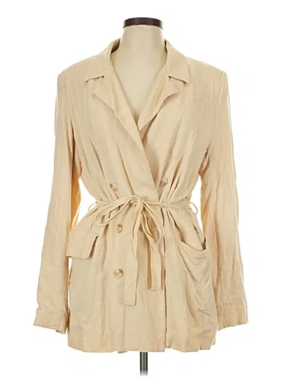Pre-owned Free People Trenchcoat In Tan