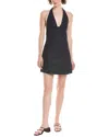 Free People Trevi Denim Mini Dress In Black