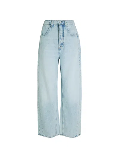 Free People Truro Wide-leg Jeans In Blue