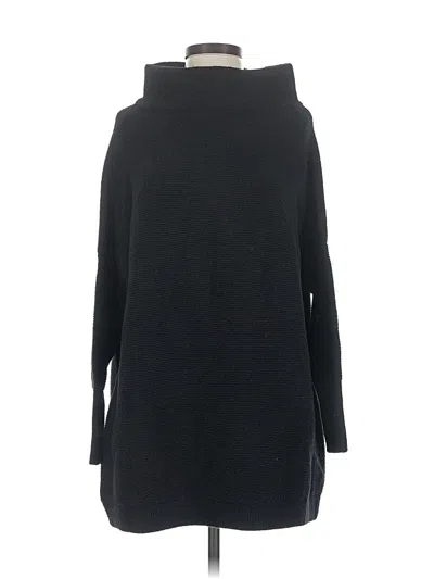 Pre-owned Free People Turtleneck Sweater In Black