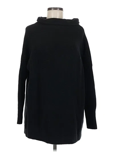 Pre-owned Free People Turtleneck Sweater In Black