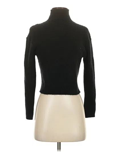 Pre-owned Free People Turtleneck Sweater In Black