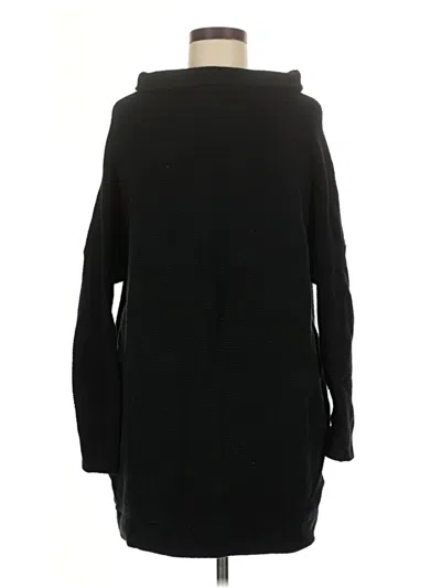 Pre-owned Free People Turtleneck Sweater In Black