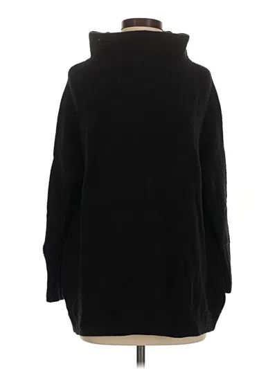 Pre-owned Free People Turtleneck Sweater In Black